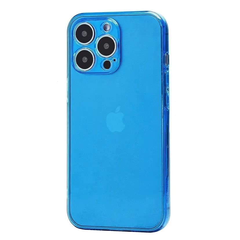 Чехол-накладка - SC344 для Apple iPhone 13 Pro (transparent/blue)
