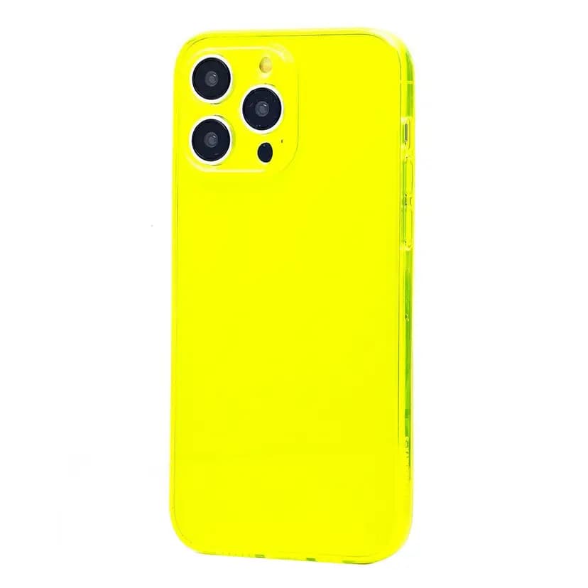 Чехол-накладка - SC344 для Apple iPhone 14 Pro Max (transparent/yellow)
