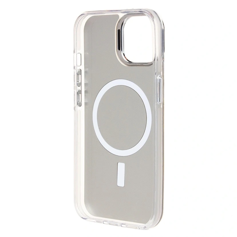 Чехол-накладка - SM025 SafeMag для Apple iPhone 15 (white) — фото 2