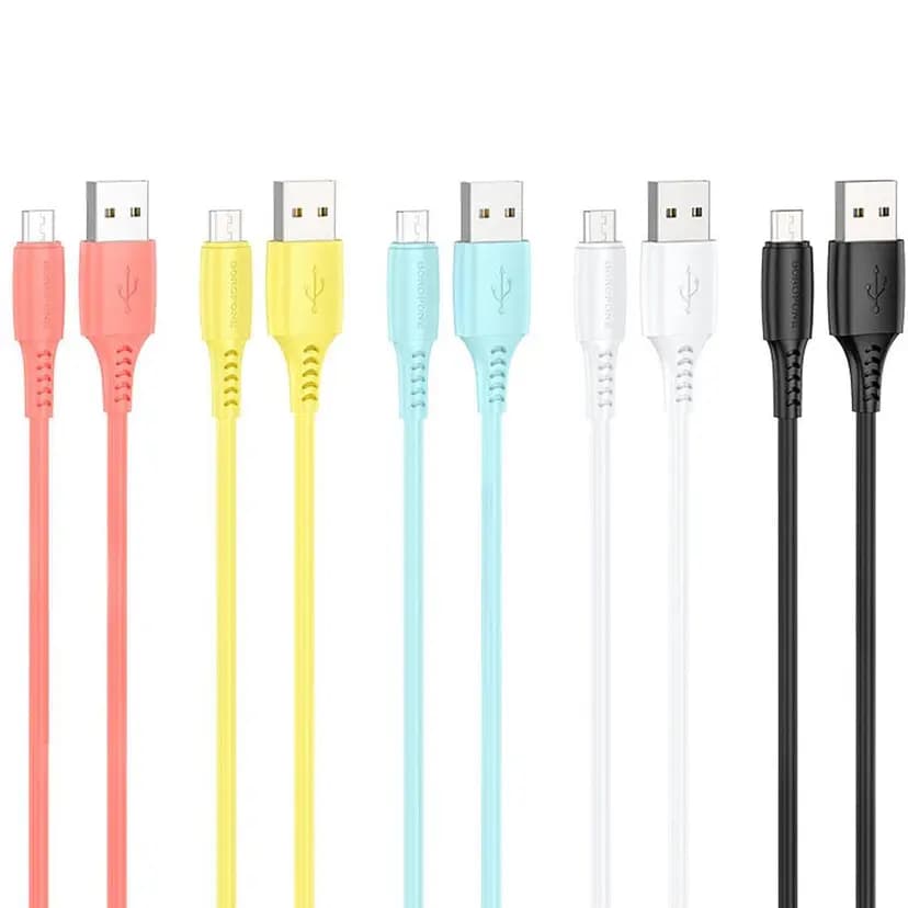 Кабель USB - Micro-USB - Borofone BX40 Aroma (1 шт) (в ассортименте)