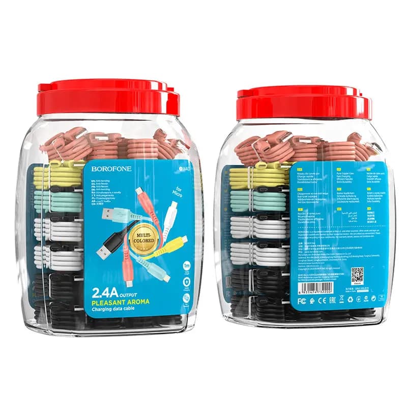 Кабель USB - Micro-USB - Borofone BX40 Aroma (1 шт) (в ассортименте) — фото 2