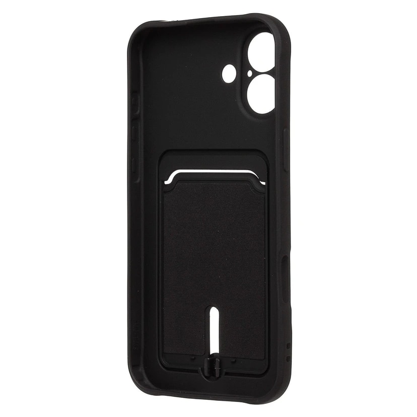 Чехол-накладка с картхолдером - SC304 для Apple iPhone 16 Plus (black) — фото 2