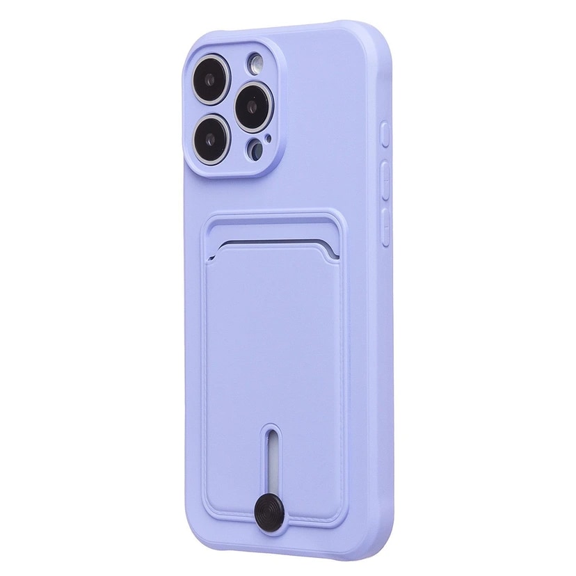 Чехол-накладка с картхолдером - SC304 для Apple iPhone 16 Pro Max (light violet)