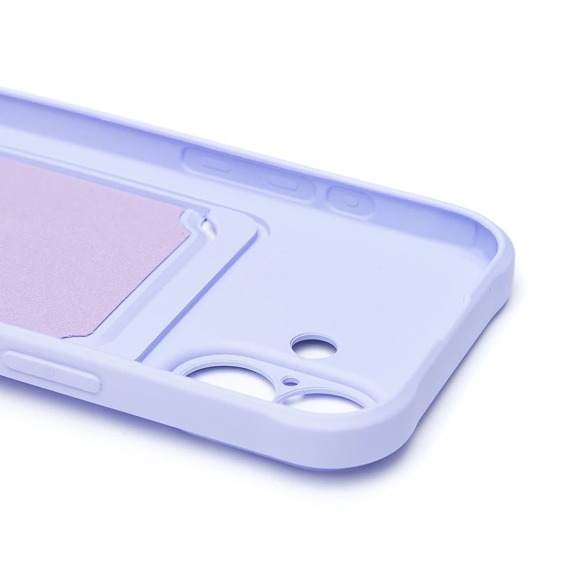 Чехол-накладка с картхолдером - SC304 для Apple iPhone 16 (light violet) — фото 2
