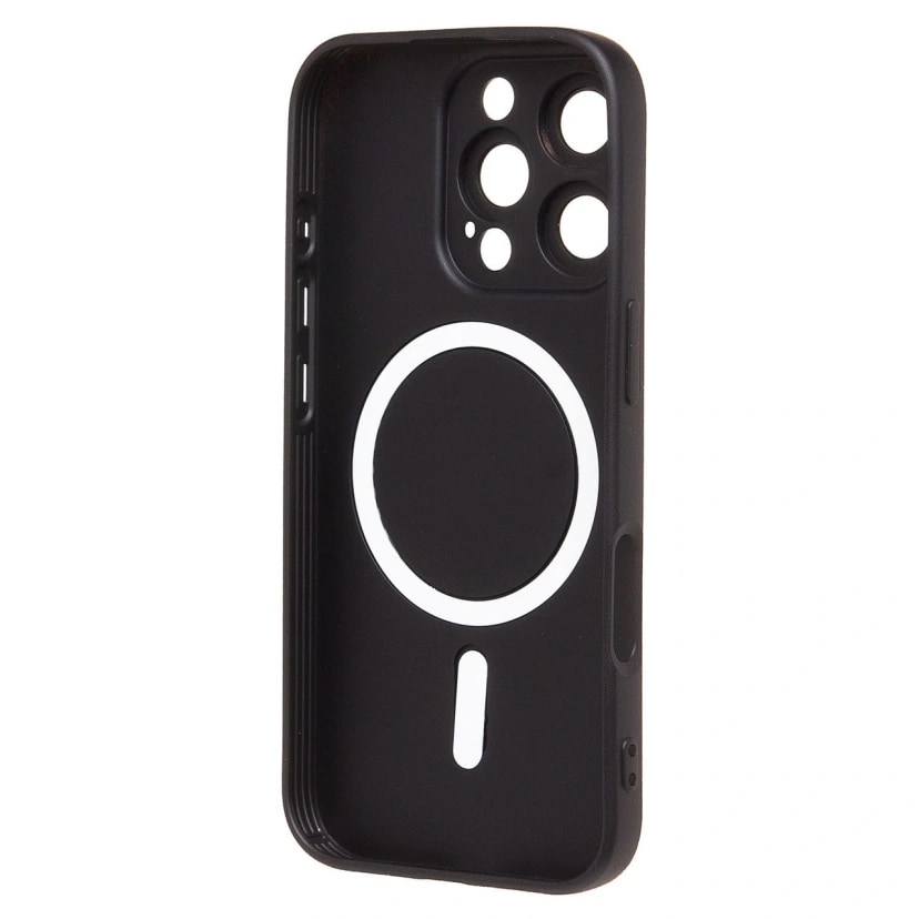 Чехол-накладка - SM020 Matte SafeMag для Apple iPhone 16 Pro (black) — фото 2