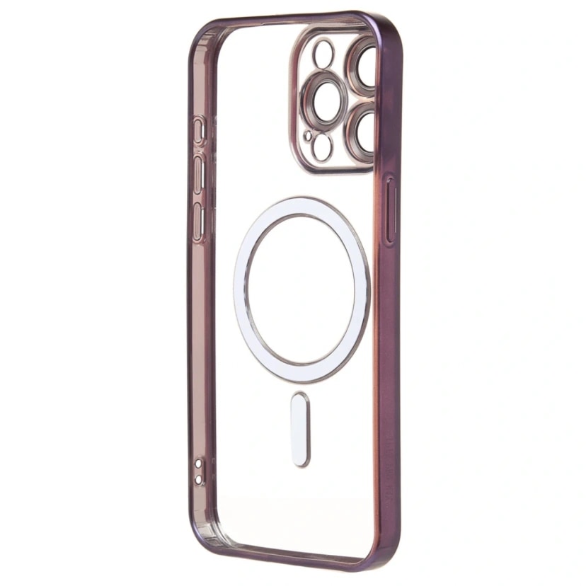 Чехол-накладка - SM027 SafeMag для Apple iPhone 15 Pro Max (dark violet) — фото 2