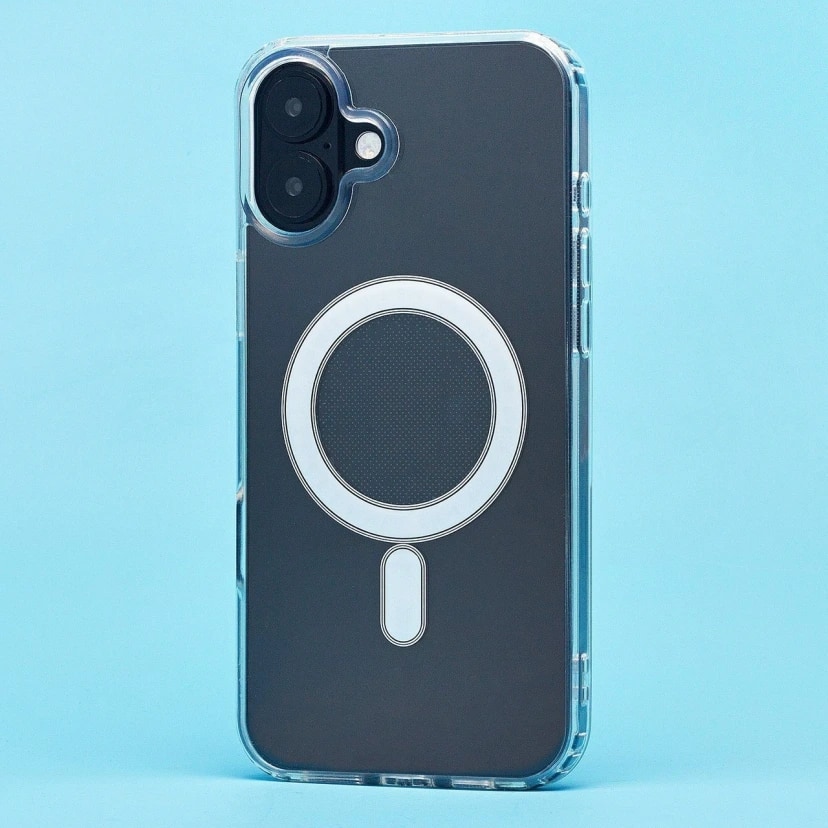 Чехол-накладка - SM006 SafeMag для Apple iPhone 16 Plus (transparent)