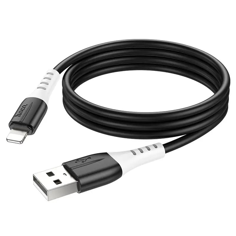 Кабель USB - Apple lightning - Hoco X82 (100 см) (black) — фото 2
