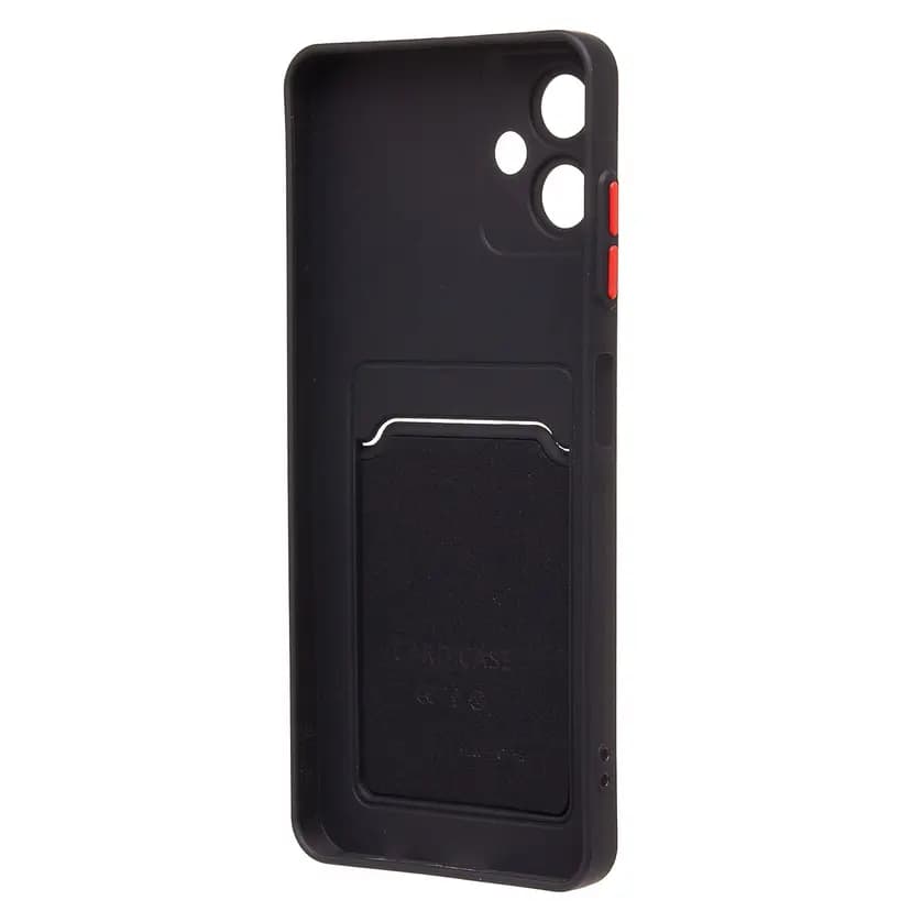 Чехол-накладка с картхолдером - SC337 для Samsung Galaxy A06 (black) — фото 2