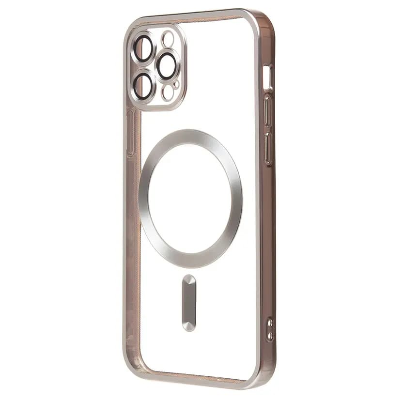 Чехол-накладка - SM027 SafeMag для Apple iPhone 12 Pro (silver)