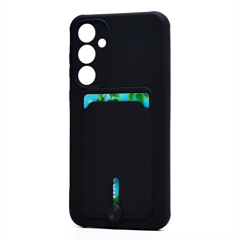 Чехол-накладка с картхолдером - SC304 для Samsung Galaxy A35 (black)