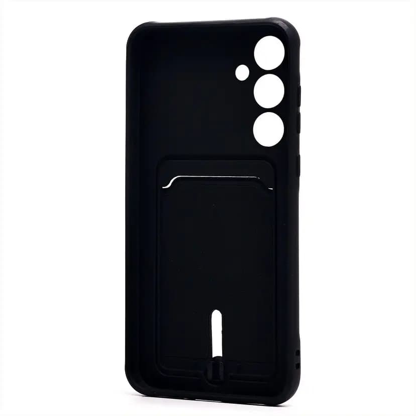 Чехол-накладка с картхолдером - SC304 для Samsung Galaxy A35 (black) — фото 2