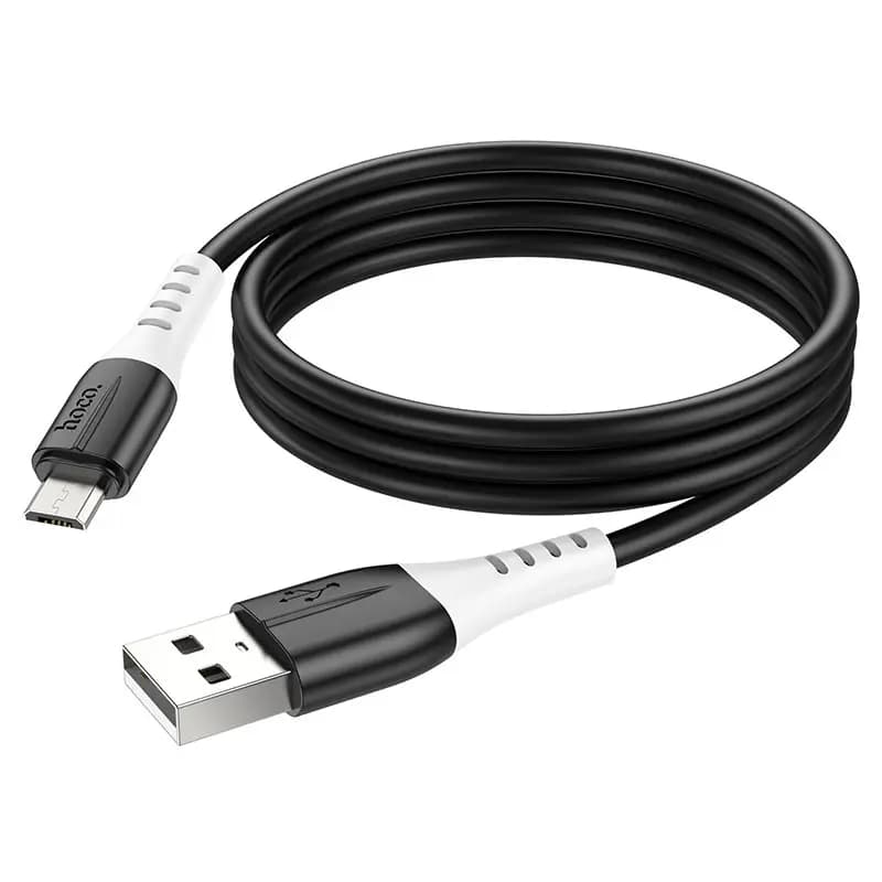 Кабель USB - Micro-USB - Hoco X82 (100 см) (black) — фото 2