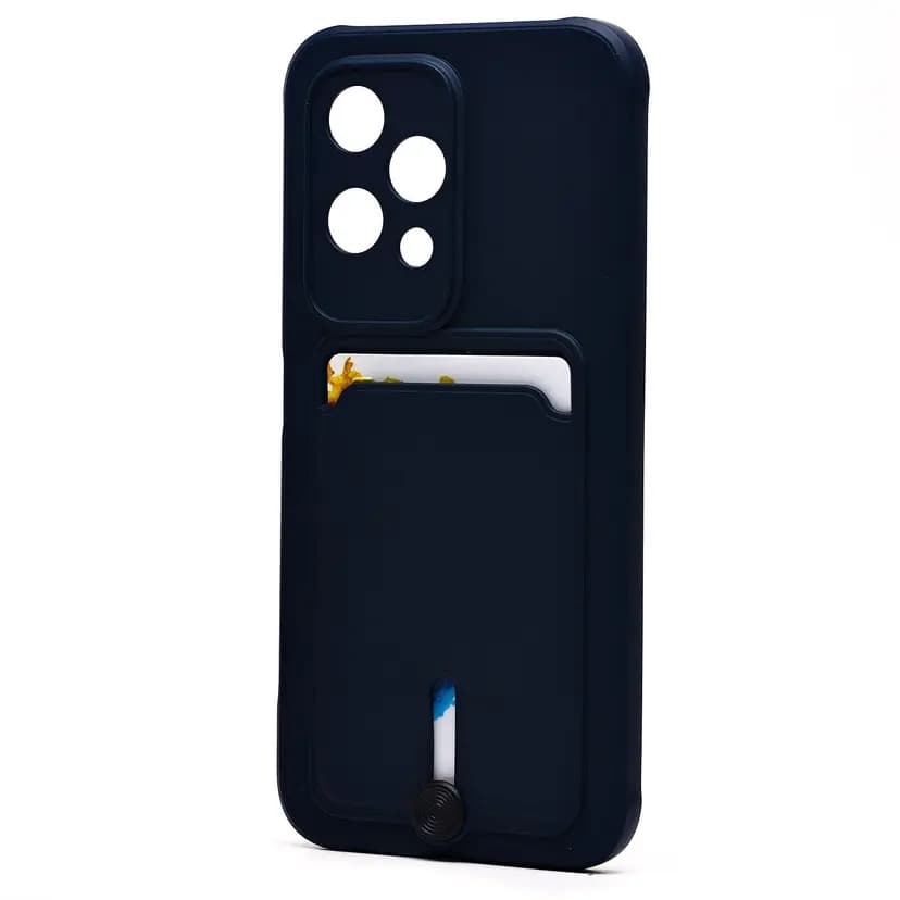 Чехол-накладка с картхолдером - SC304 для Honor 200 lite (dark blue)