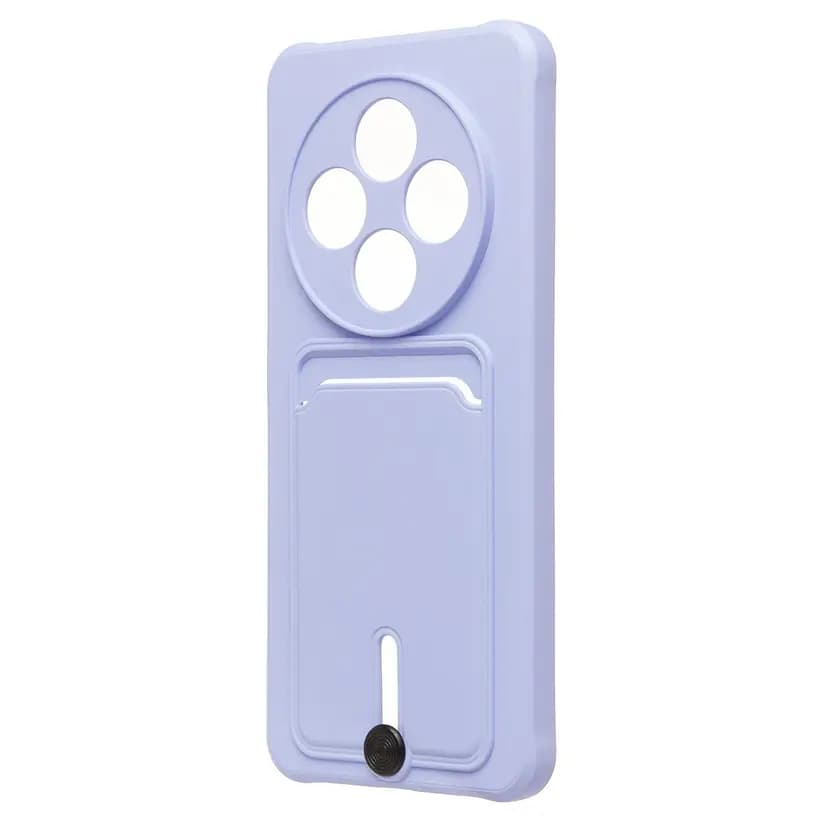 Чехол-накладка с картхолдером - SC304 для Redmi 14C 4G/Poco C75 4G (light violet)