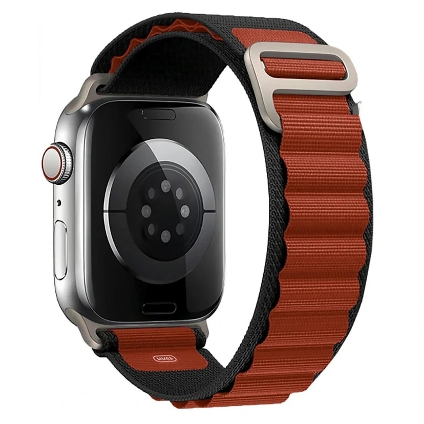 Ремешок на застёжке - Alpine Loop для Apple Watch 38/40/41 мм (black/brown)