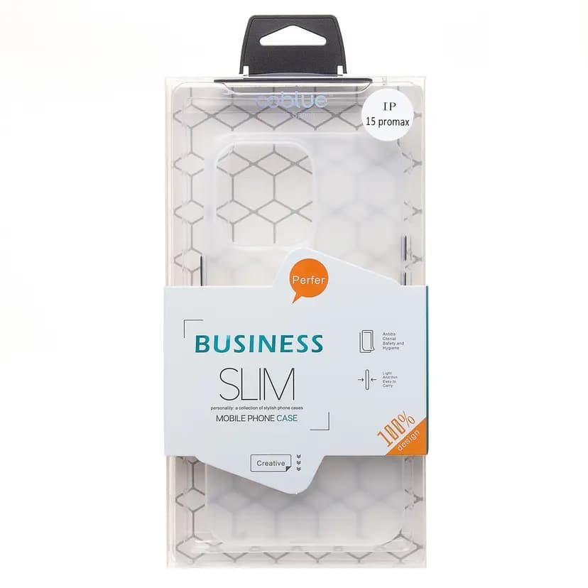 Чехол-накладка - PC091 для Apple iPhone 15 Pro Max (matte transparent/white)