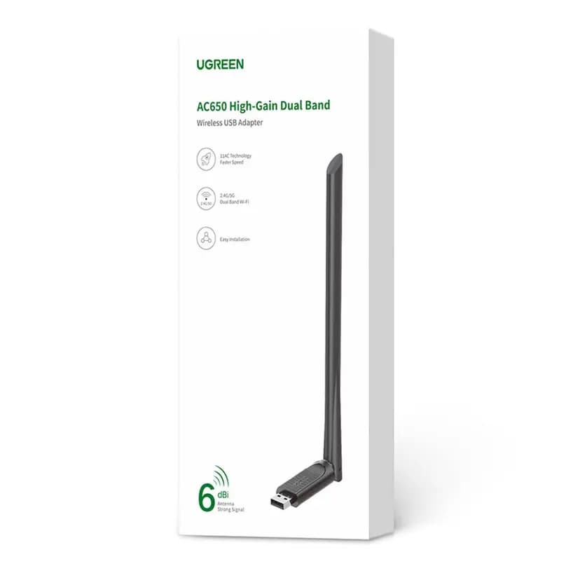 Wi-Fi-адаптер USB - Ugreen CM496 (black)
