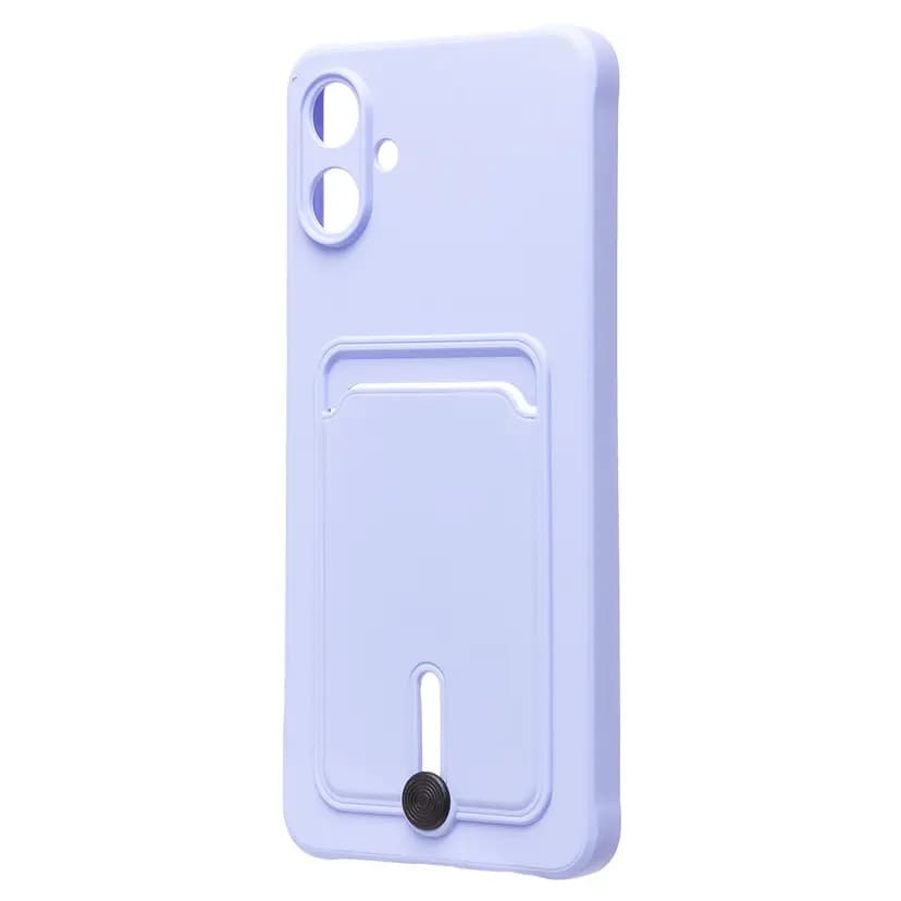 Чехол-накладка с картхолдером - SC304 для Samsung Galaxy A06 (light violet)