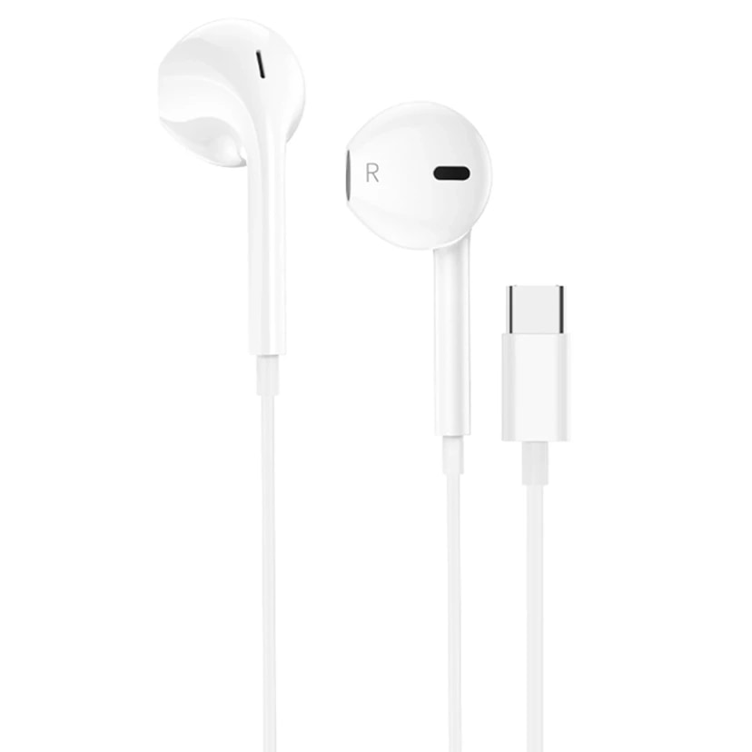 Наушники проводные Type-C - Hoco M101 Crystal joy (white)