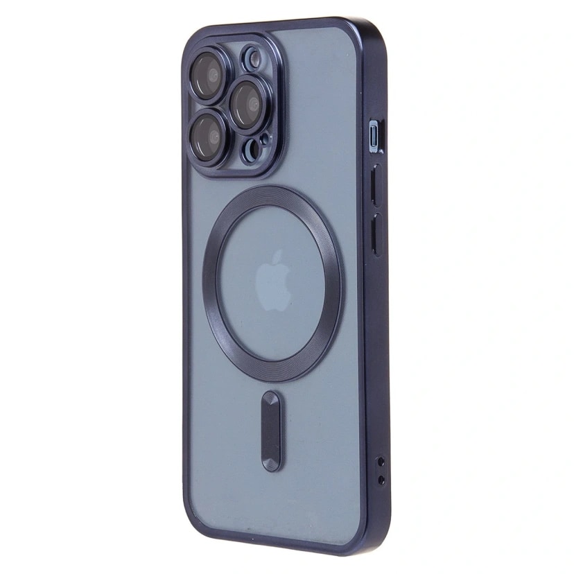 Чехол-накладка - SM027 SafeMag для Apple iPhone 13 Pro (blue titanium)