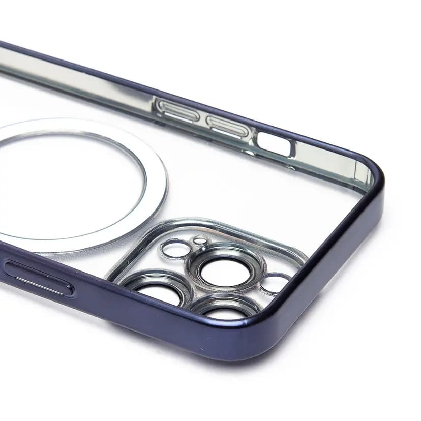 Чехол-накладка - SM027 SafeMag для Apple iPhone 13 Pro (blue titanium) — фото 2