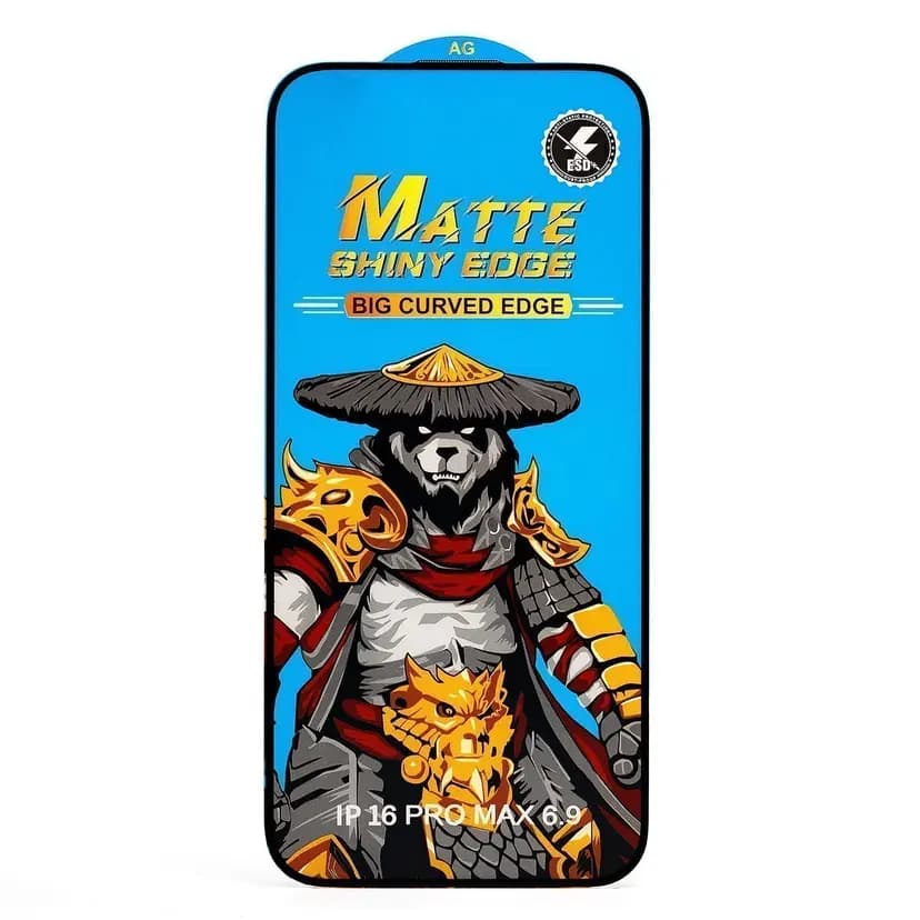 Защитное стекло - Matte для Apple iPhone 16 Pro Max (black) — фото 2