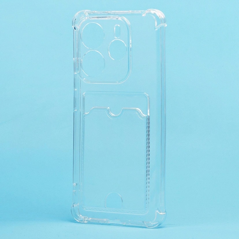 Чехол-накладка с картхолдером - SC276 для Redmi Note 14 5G (transparent)