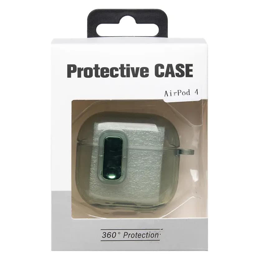Чехол - SCP25 для кейса Apple AirPods 4 (transparent/green)