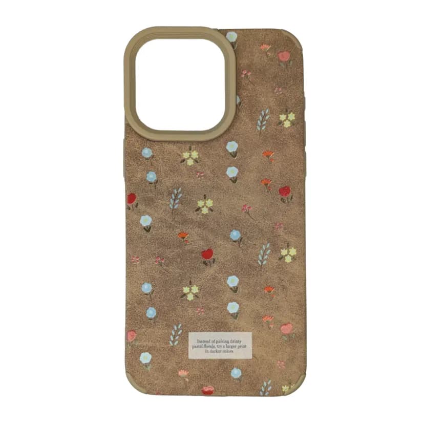 Чехол-накладка - ZC01 для Apple iPhone 15 Pro Max (flower brown)
