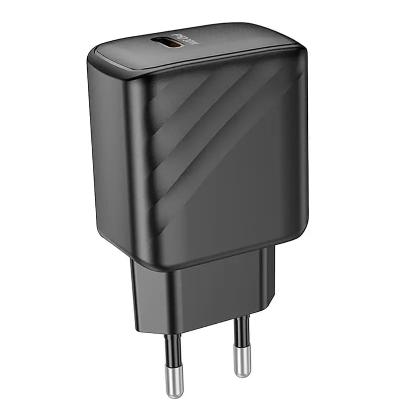 Адаптер сетевой - Hoco CS22A Value 30W PD (Type-C) (black) — фото 2