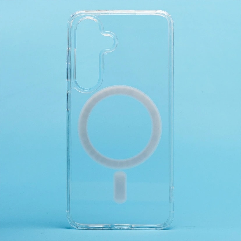 Чехол-накладка - SM006 SafeMag для Samsung Galaxy S25 (transparent) — фото 2