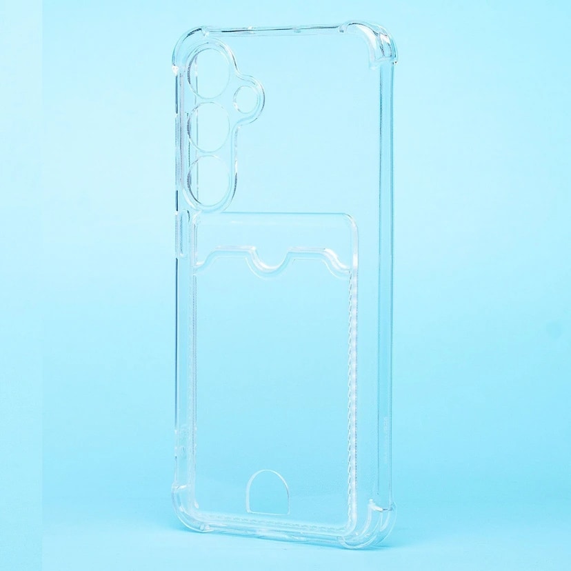Чехол-накладка с картхолдером - SC276 для Samsung Galaxy S25 (transparent)