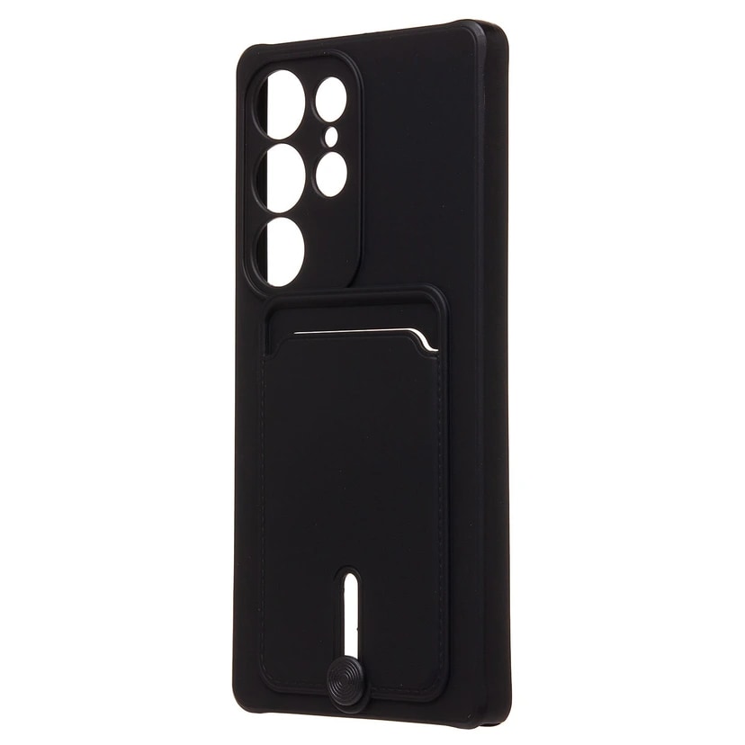 Чехол-накладка с картхолдером - SC304 для Samsung Galaxy S25 Ultra (black)
