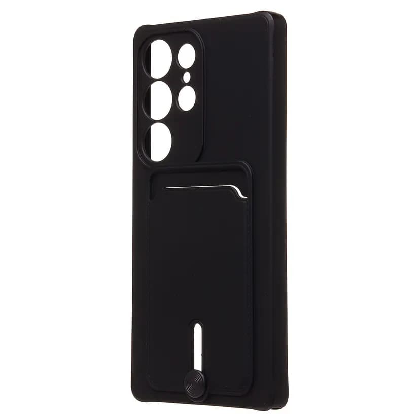Чехол-накладка с картхолдером - SC304 для Samsung Galaxy S25 Ultra (black)