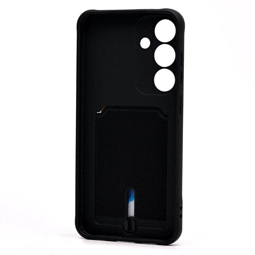 Чехол-накладка с картхолдером - SC304 для Samsung Galaxy S25 (black) — фото 2