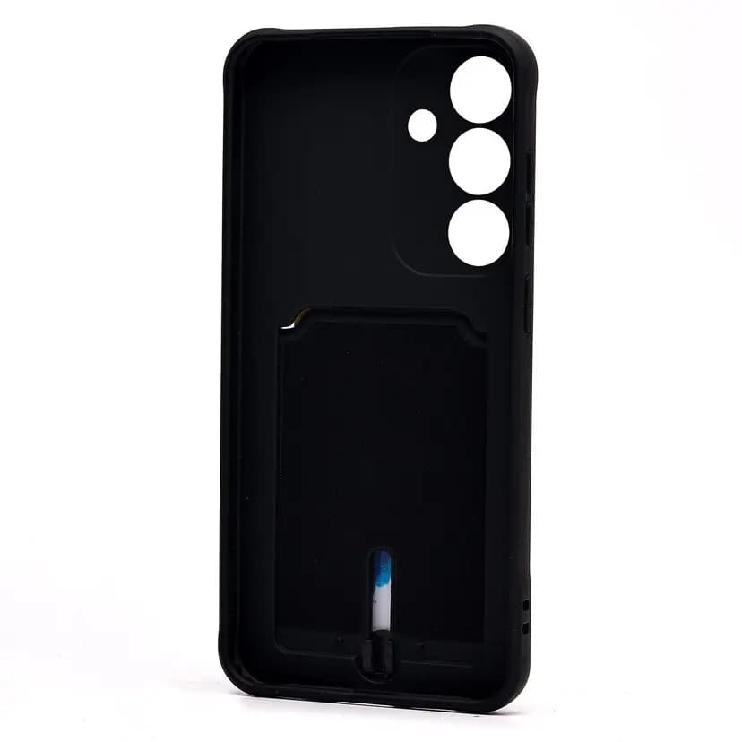 Чехол-накладка с картхолдером - SC304 для Samsung Galaxy S25 (black) — фото 2