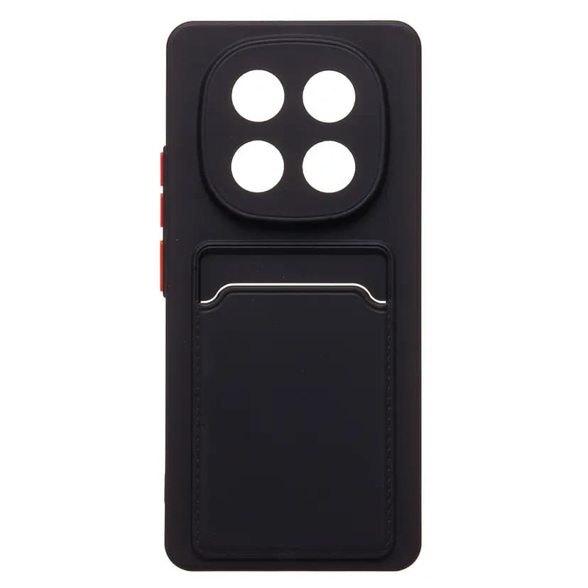 Чехол-накладка с картхолдером - SC337 для Poco X7 (black)