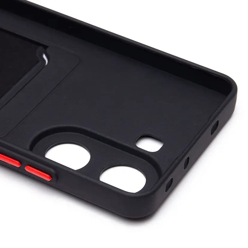 Чехол-накладка с картхолдером - SC337 для Poco X7 Pro (black) — фото 2