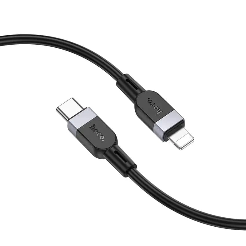 Кабель Type-C - Apple lightning - Hoco X109 (200 см) (black) — фото 2