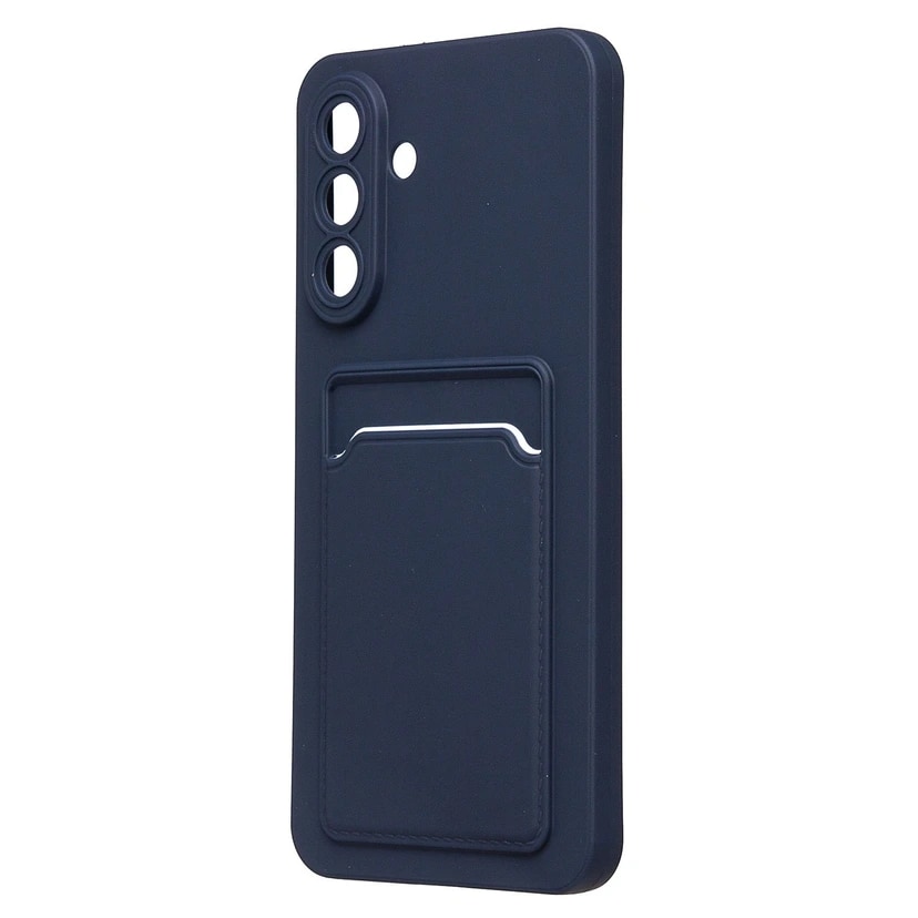 Чехол-накладка с картхолдером - SC337 для Samsung Galaxy A56 (dark blue)