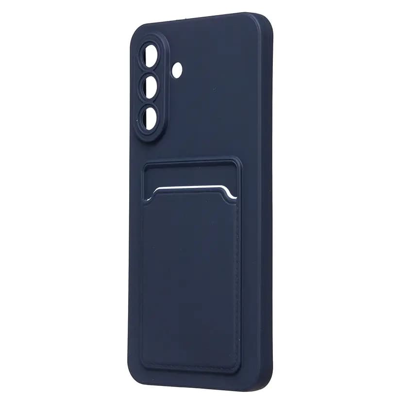 Чехол-накладка с картхолдером - SC337 для Samsung Galaxy A56 (dark blue)