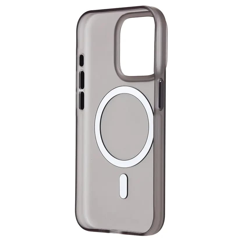 Чехол-накладка - SM038 SafeMag для Apple iPhone 15 Pro (black/matte transparent) — фото 2