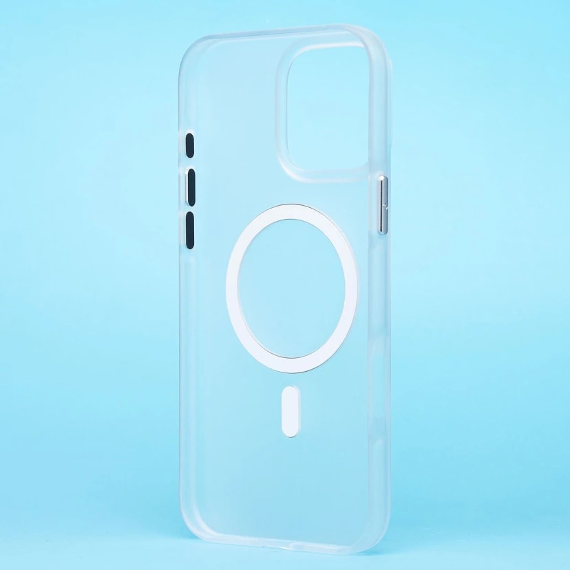 Чехол-накладка - SM038 SafeMag для Apple iPhone 16 Pro Max (white/matte transparent) — фото 2