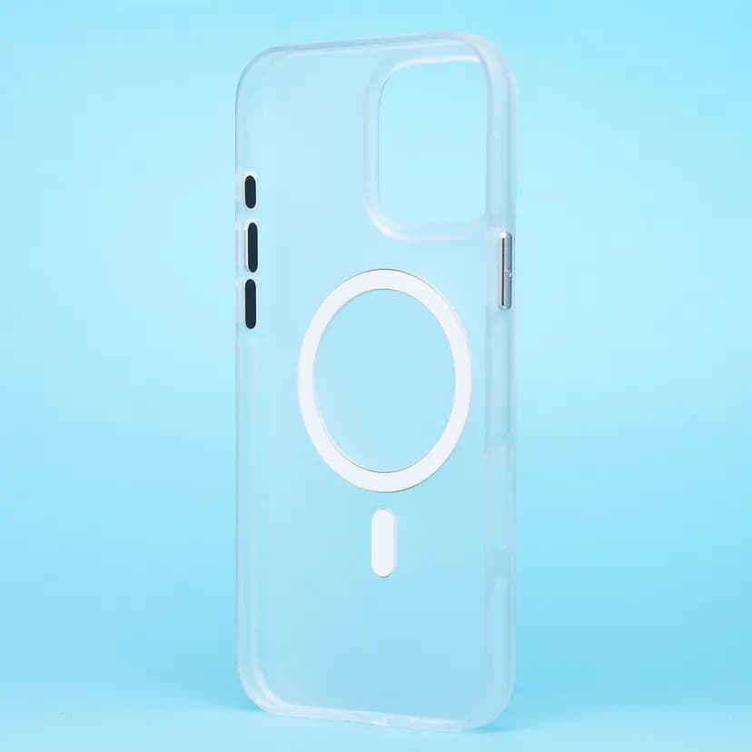 Чехол-накладка - SM038 SafeMag для Apple iPhone 16 Pro Max (white/matte transparent) — фото 2