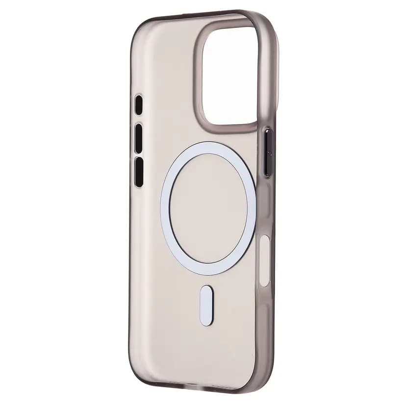 Чехол-накладка - SM038 SafeMag для Apple iPhone 16 Pro (black/matte transparent) — фото 2