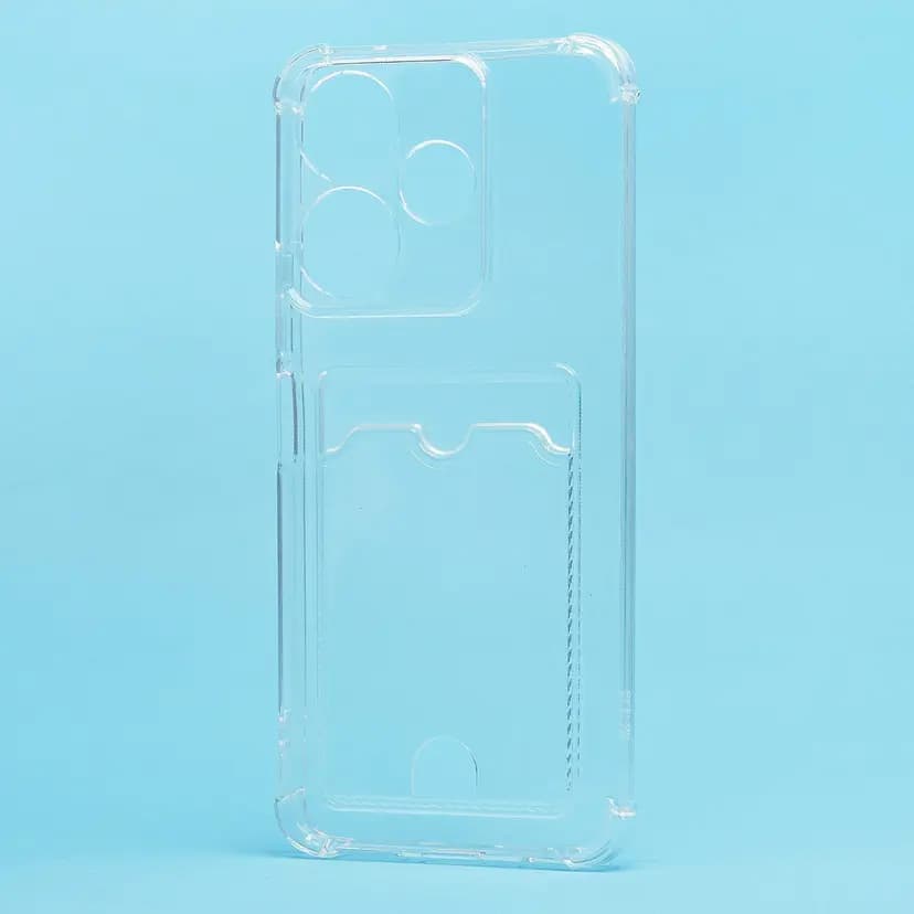 Чехол-накладка с картхолдером - SC276 для Redmi 13 4G (transparent)