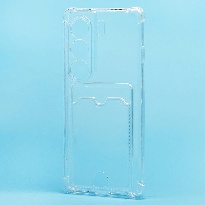 Чехол-накладка с картхолдером - SC276 для Tecno Camon 40 4G (transparent)