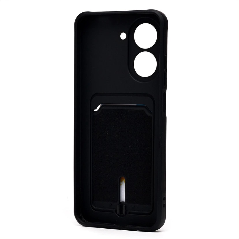 Чехол-накладка с картхолдером - SC304 для Redmi A5 (black) — фото 2