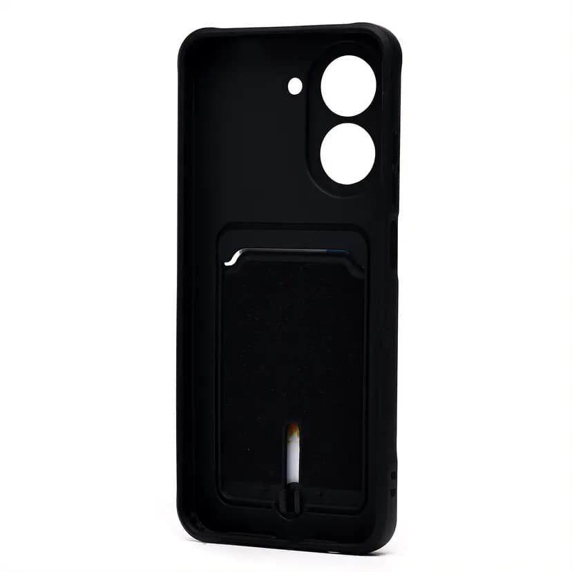 Чехол-накладка с картхолдером - SC304 для Redmi A5 (black) — фото 2